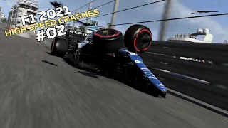 F1 2021 HIGH SPEED CRASHES #02