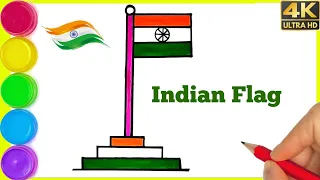 How to draw flag drawing easy beautiful drawing step by step || National Flag drawing easy By Arya.