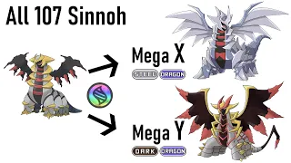 All 107 Sinnoh Mega Evolutions in Pokémon Brilliant Diamond & Shining Pearl Remakes (Fanarts)