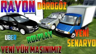 QAYITDIM!🤩 Rayonda Bir gün VLOG Uber Taksi və Dördgöz Yük Maşını |Rolplay| Maşın Oyunları | #youtube