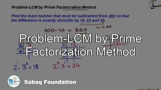 Problem-LCM by Prime Factorization Method, Math Lecture | Sabaq.pk |