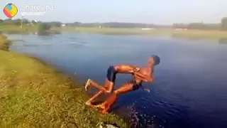 WWE Fighting in village funny video