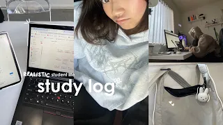 STUDY VLOG 🎧 a very realistic week in my life as a college student