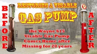 Restoring a Wayne 615 visible gas pump