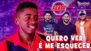 Gringo reage OS BARÕES DA PISADINHA - Quero Ver é Me Esquecer (Ao Vivo) ft. Jorge