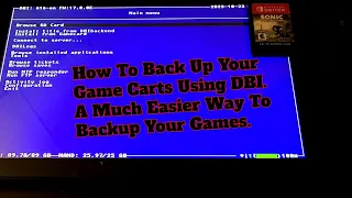 How To Backup Game Cartridges Using DBI [Nintendo Switch]