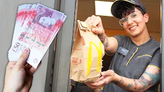 Tipping McDonald's Workers £1000 For The Best Cheeseburger