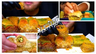 Turkish Delight, Baklava ASMR with Mukbangers #baklava #dessert #sweet