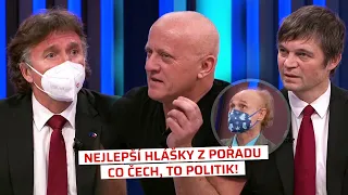 Ostrá hádka Kubka s Pollertem i Flegrovo zúčtování. Nejlepší hlášky z Co Čech, to politik!