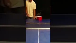 Insane Beerpong Trickshot! 😱🤡 #shorts