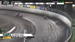 Knoxville Raceway 410 Highlights - July 24, 2021