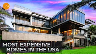 3 HOUR TOUR OF THE MOST EXPENSIVE HOMES IN THE USA