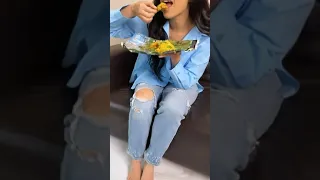 Shraddha Kapoor eating yummy food