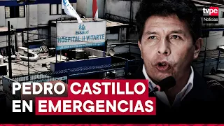 Pedro Castillo fue trasladado a emergencias del Hospital II de Vitarte de EsSalud