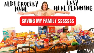 MY NEW WAY TO MEAL PLAN & SAVE MONEY ON GROCERIES | FAMILY OF 5 ALDI GROCERY HAUL