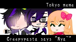 Creepypasta says "Nya~"|William x Jeff|Michael x Toby|Sally x Elizabeth|Gacha Club