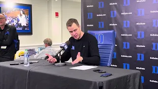 Jon Scheyer postgame vs UNC