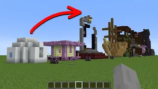 comparison of minecraft structures by size