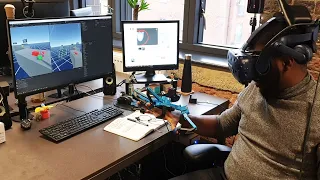 VR Haptic Glove Demonstration - Senseglove Tactile Feedback