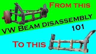 How to take apart a VW front beam