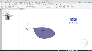 Solid Edge中曲面要如何透過所繪製的草圖進行除料