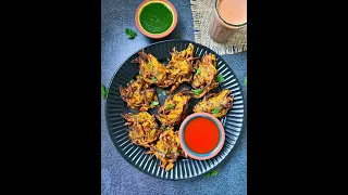 Air fryer Onion Pakoda (Crispy Pakoras with less oil)