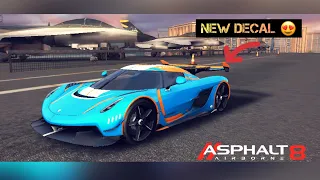 Purchasing New Koenigsegg Jesko Decal 🩵🧡 | Asphalt 8 🏆