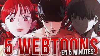 5 WEBTOONS EN 5 MINUTES ! (Saison 1) | Sukari