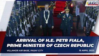 Arrival of H.E. Petr Fiala, Prime Minister of Czech Republic 4/16/2023