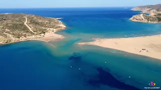 Prasonisi Beach, Rhodes, Greece - Drone 4K