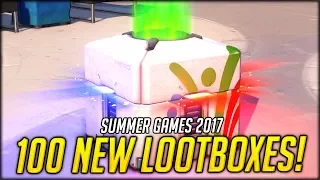 100x OVERWATCH SUMMER GAMES 2017 LOOT BOX OPENING | Overwatch New 2017 Summer Games Update