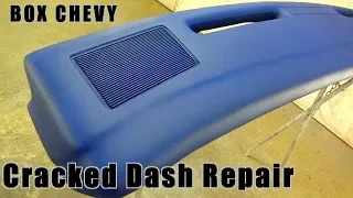 Cracked Dashboard Repair With Fiberglass BOX CHEVY CAPRICE DASH RESTORE How To Fiberglass Dash Pad