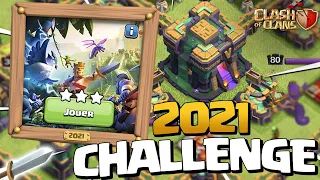 3 ÉTOILES sur le CHALLENGE DE 2021 pour les 10 ans de Clash of Clans !