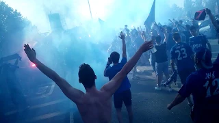 Getafe CF vs CD Tenerife Recibiendo al bus del Getafe