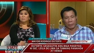 SONA: Panayam kay Davao City Mayor Rodrigo Duterte