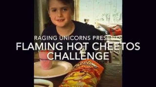 Flaming hot cheetos challenge