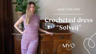 How to crochet the dress "Solveij"| Virka en klänning "Solveij"