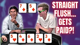 STRAIGHT FLUSH Gets PAID?! Plus 2 Poker Coolers | TCH LIVE Best Hands