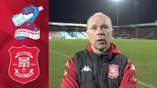 Scunthorpe United Vs. Tamworth FC Post Match Interview