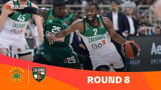 Panathinaikos Athens-Zalgiris Kaunas | Round 8 Highlights | 2023-24 Turkish Airlines EuroLeague