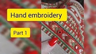 Do needlework step by step (part 1 ) , needlework  , embroidery  , hand embroidery