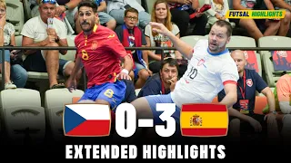 Spain vs Czech Republic | Highlights | FIFA World Cup Futsal Qualification 15-09-2023