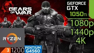 Gears of War Ultimate Edition - GTX 1050 ti - Ryzen 3 - G4560 - 1080p - 1440p - 4K - benchmark