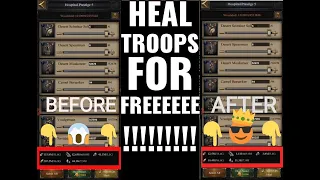 Must Watch: How to heal troops for free? | Clash Of Kings