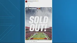Commanders home opener officially sold out