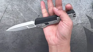 Microtech Glycon OTF Knife- Bayonet Edge.