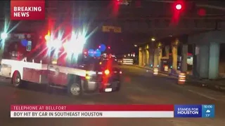Boy hit by car in SE Houston