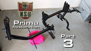 NSU Prima Restoration Part 3 - Wheel and Frame Repairs