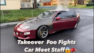 2JZ 300ZX GETS WILD CARS AND COFFEE😳💨