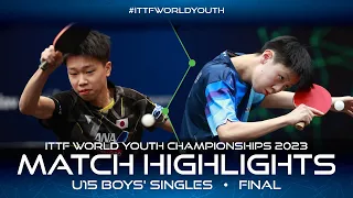Tamito Watanabe vs Sun Yang | U15 BS Final | ITTF World Youth Championships 2023